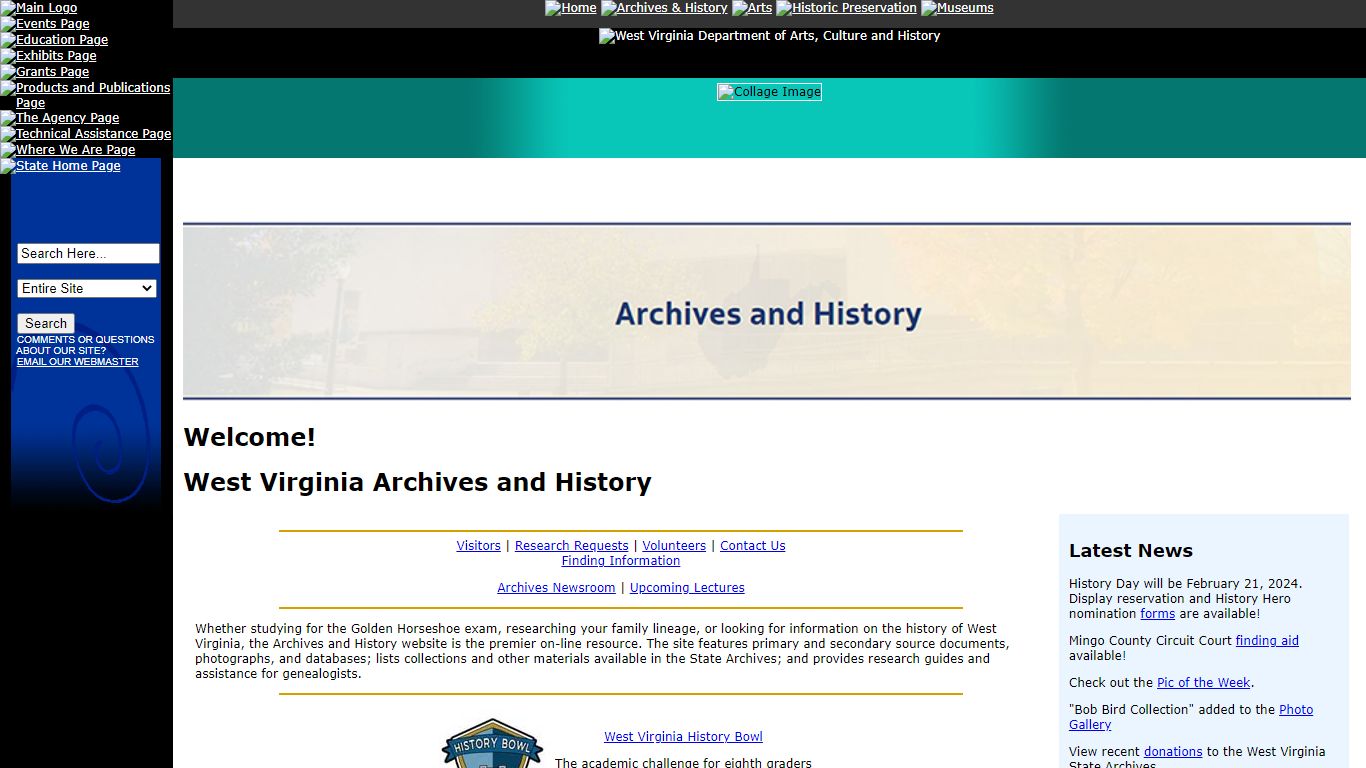 West Virginia Archives and History